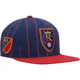 Walmart Men's Mitchell & Ness Navy Real Salt Lake Team Pin Snapback Hat offer