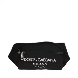 Walmart Dolce & Gabbana Men's Small Nylon Pouch With Rubberized Logo Black offer