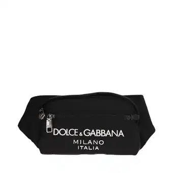 Walmart Dolce & Gabbana Men's Small Nylon Pouch With Rubberized Logo Black offer