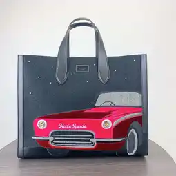 Walmart Kate Spade KI427 Manhattan Car Embellished Large Tote IN Black Multi offer