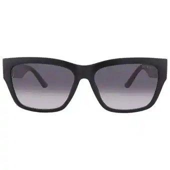 Walmart Guess sunglasses GU00105 WOMAN 56/15/140 01B shiny black offer