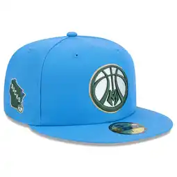 Walmart Men's New Era Blue Milwaukee Bucks 2024/25 City Edition Alternate 59FIFTY Fitted Hat offer
