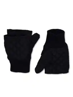 Walmart Time and Tru Women's Quilted Puffer Pop Top Gloves offer