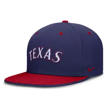 Walmart Men's Nike Blue/Red Texas Rangers True Primetime Two-Tone Performance Fitted Hat offer