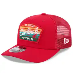 Walmart Men's New Era Red St. Louis Cardinals 2025 Spring Training 9SEVENTY Stretch-Snap Trucker Hat offer