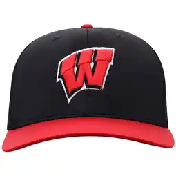 Walmart Men's-Top of the World Black Wisconsin Badgers Reflex Fitted Hat offer