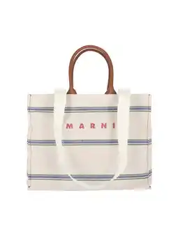 Walmart Marni Men's Pelletteria Uomo Shopper Bag - Cotton - Beige Neutrals offer