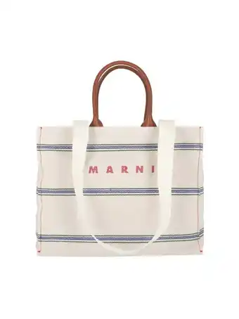 Walmart Marni Men's Pelletteria Uomo Shopper Bag - Cotton - Beige Neutrals offer