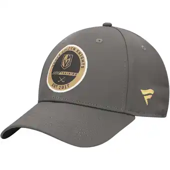 Walmart Men's Fanatics Charcoal Vegas Golden Knights Authentic Pro Training Camp Flex Fit Hat offer