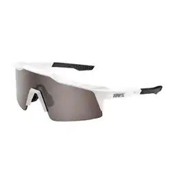 Walmart 100% Speedcraft Sunglasses - Matte White, HiPER Silver Mirror Lens offer