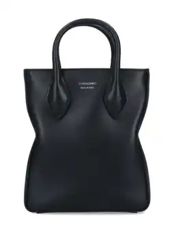 Walmart Ferragamo Men's Logo Small Tote Black Black offer