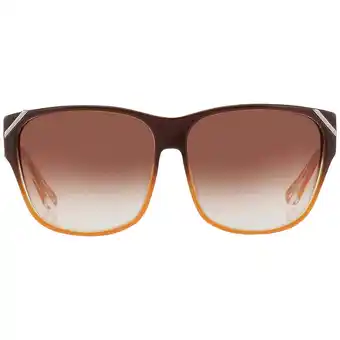 Walmart Yohji Yamamoto X Linda Farrow Brown Gradient Square Unisex Sunglasses YY15 PICK C3 offer