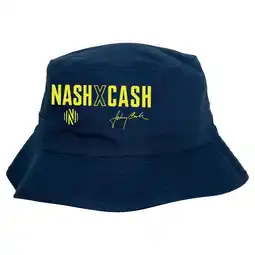 Walmart Men's Mitchell & Ness Navy Nashville SC x Johnny Cash Bucket Hat offer