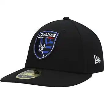 Walmart Men's New Era Black San Jose Earthquakes Primary Logo Low Profile 59FIFTY Fitted Hat offer