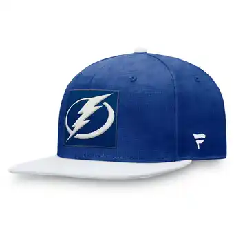 Walmart Men's Fanatics Blue/White Tampa Bay Lightning Authentic Pro Rink Snapback Hat offer