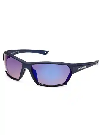 Walmart Harley-Davidson Men's Cool Blue Gradient Sunglasses, Matte Blue Plastic Frame, Harley Davidson offer