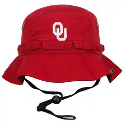 Walmart Men's Top of the World Cardinal Oklahoma Sooners Angler Washed Bucket Hat offer