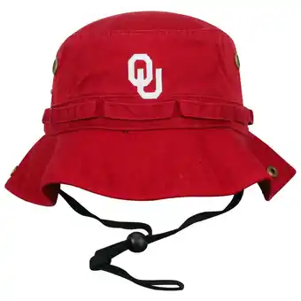 Walmart Men's Top of the World Cardinal Oklahoma Sooners Angler Washed Bucket Hat offer