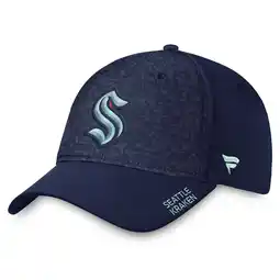 Walmart Men's Fanatics Deep Sea Blue Seattle Kraken Authentic Pro Rink Flex Hat offer