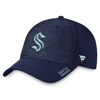 Walmart Men's Fanatics Deep Sea Blue Seattle Kraken Authentic Pro Rink Flex Hat offer