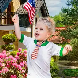 Walmart Independence Day Tie Patriotic Theme Party Decoration Accessories Red White And Blue And Tie offer
