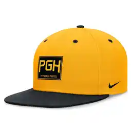 Walmart Men's Nike Gold/Black Pittsburgh Pirates City Connect True Fitted Hat offer