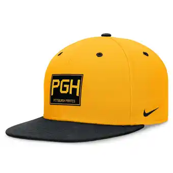 Walmart Men's Nike Gold/Black Pittsburgh Pirates City Connect True Fitted Hat offer