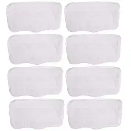 Walmart 8 Pcs Vacuum Mop Microfiber Cleaning Pad Reusable Pads Vinyl Floor White offer