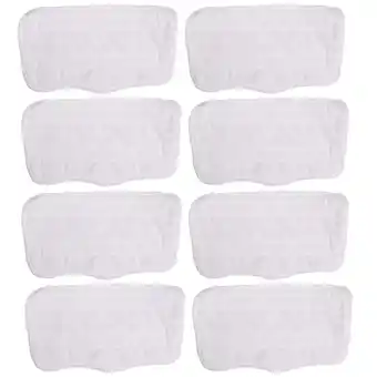 Walmart 8 Pcs Vacuum Mop Microfiber Cleaning Pad Reusable Pads Vinyl Floor White offer