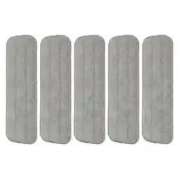 Walmart HOMEMAXS 5pcs Washable Microfiber Mop Pads Replacement Heads for Spray Mops offer