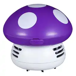 Walmart HOMEMAXS Crumbs Desktop Vacuum Cleaner Desk Dust Cleaner Office 10.00X10.00X9.50CM Purple offer