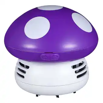 Walmart HOMEMAXS Crumbs Desktop Vacuum Cleaner Desk Dust Cleaner Office 10.00X10.00X9.50CM Purple offer