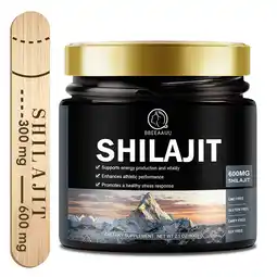 Walmart Pure Himalayan Shilajit Resin Supplement 600mg,Support Energy & Immune for Men and Women,2.1oz(60g) offer
