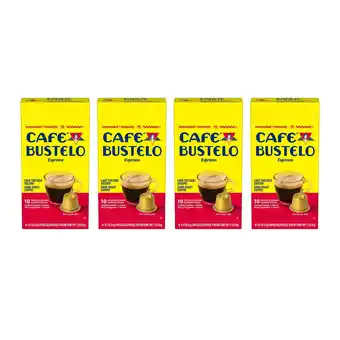 Walmart (4 Pack) Cafe Bustelo Espresso Coffee Capsules, 10 Count offer