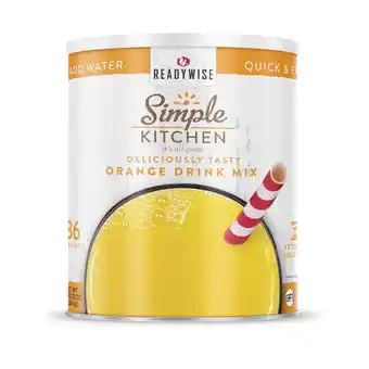 Walmart ReadyWise Simple Kitchen Orange Drink Mix 86 Serving Can offer