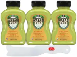Walmart Kikkoman Wasabi Sauce, 9.25 oz (Pack of 3) with By The Cup Spatula Knife offer
