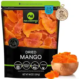 Walmart Nut Cravings Sun Dried Mango Slices, with Sugar Added (48oz - 3 lbs) Bulk offer