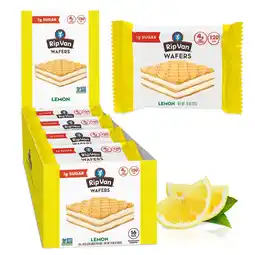 Walmart Rip Van Wafers Lemon Cookies, Low Sugar, Low Carbs, Vegan, Keto Friendly, Low Calories, 16 Count offer