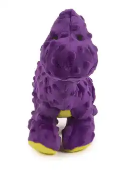 Walmart goDog Dinos Bruto with Chew Guard Technology Durable Plush Squeaker Dog Toy, Large, Purple offer