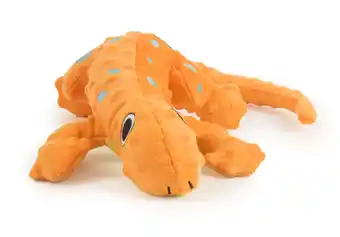 Walmart goDog Amphibianz Gecko Squeaky Plush Dog Toy, Chew Guard Technology, Large offer