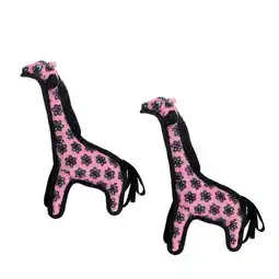 Walmart TUFFY Jr Zoo Giraffe Pink, 2-Pack Durable Dog Toys offer