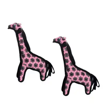 Walmart TUFFY Jr Zoo Giraffe Pink, 2-Pack Durable Dog Toys offer