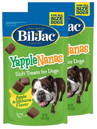 Walmart Bil-Jac Yapple-Nanas Dog Treats 4 oz, 2 Pack offer