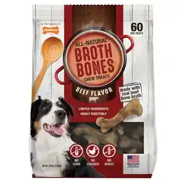 Walmart Nylabone Broth Bones Natural Edible Dog Chews, 60 Count offer