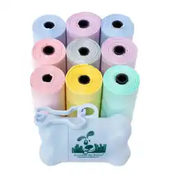 Walmart Downtown Pet Supply Dog Poop Bags, Free Poop Bag Holder, Pastel Rainbow, 180 Bags offer