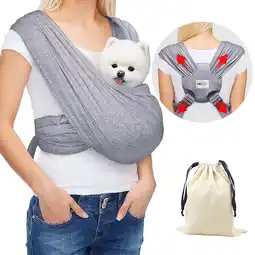 Walmart AGCAN Dog Sling Carrier for Small Dogs Backpack Adjustable Hands Free Front Sling Dog Carrier offer