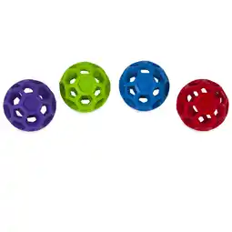 Walmart PetMate JW Holee Roller Tough Natural Rubber Durable Dog Tug Treat Ball, Mini offer
