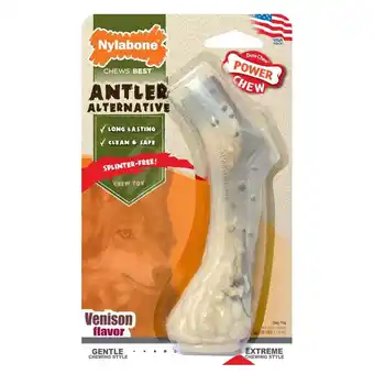 Walmart Nylabone DuraChew Nylon Antler Medium Venison Flavor Chew Toy for Dogs offer