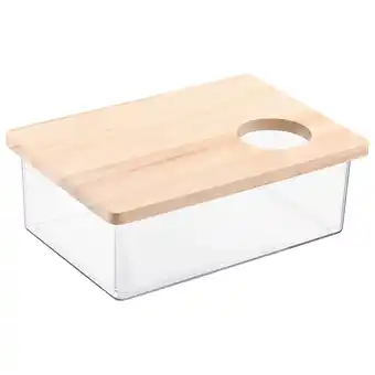 Walmart LABELEPH Sandbox Bath Container Wood Small Pets Bath Time 1Pcs 6.09X4.13X2.75in offer