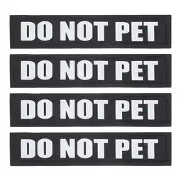 Walmart 2 Pairs Dog Patches Reflective Sticker Removable Dog Tags for Vest Dog Harness offer